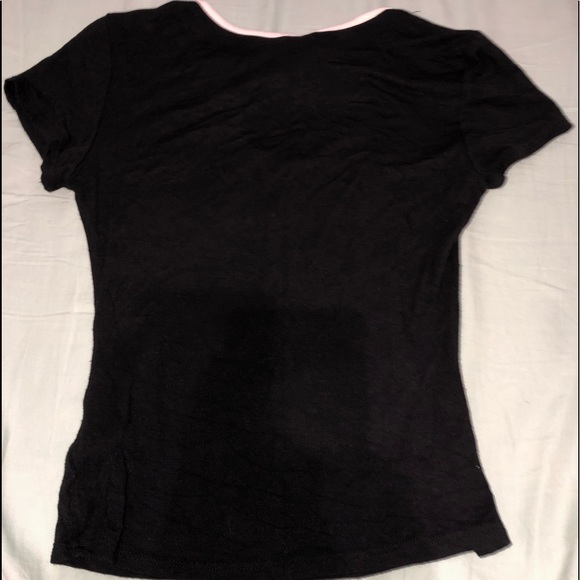 Yin Yang Tie Front Black & White Top - Picture 2 of 2